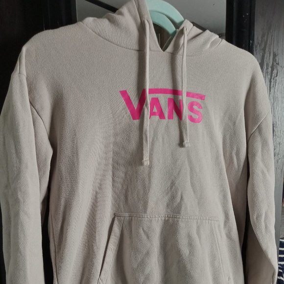 Vans Other - Vans Gray & Pink Pullover Hoodie